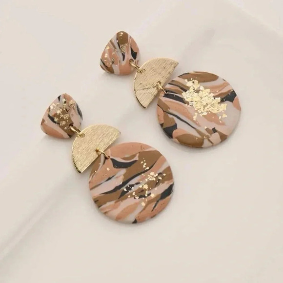 🎈4 LISTINGS FOR $20! Clay Earrings | Round earrings | drop earrings - Picture 3 of 8